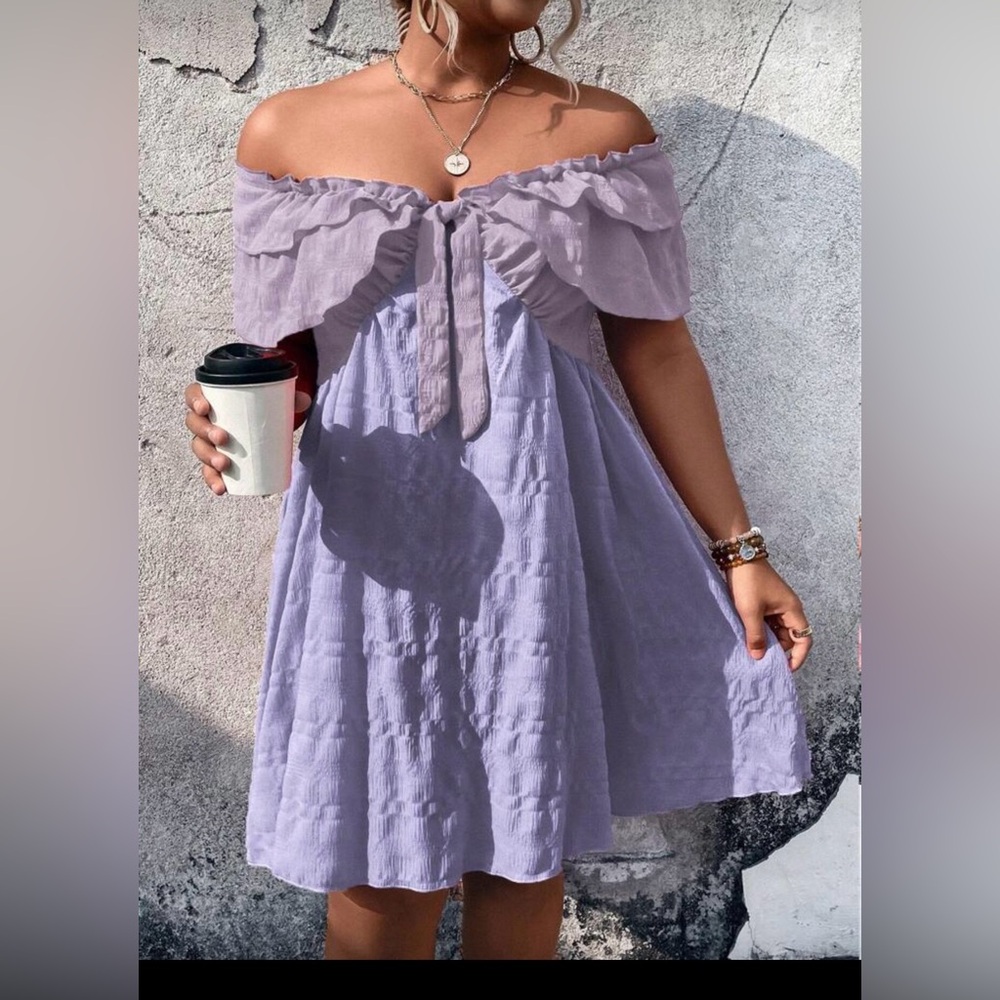 SHEIN Women's Size 0XL Off the Shoulder Mini Dress